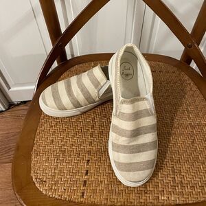 Jack rogers striped slides size 6